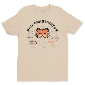 'Pro-Crastinator' TEE (Cream)